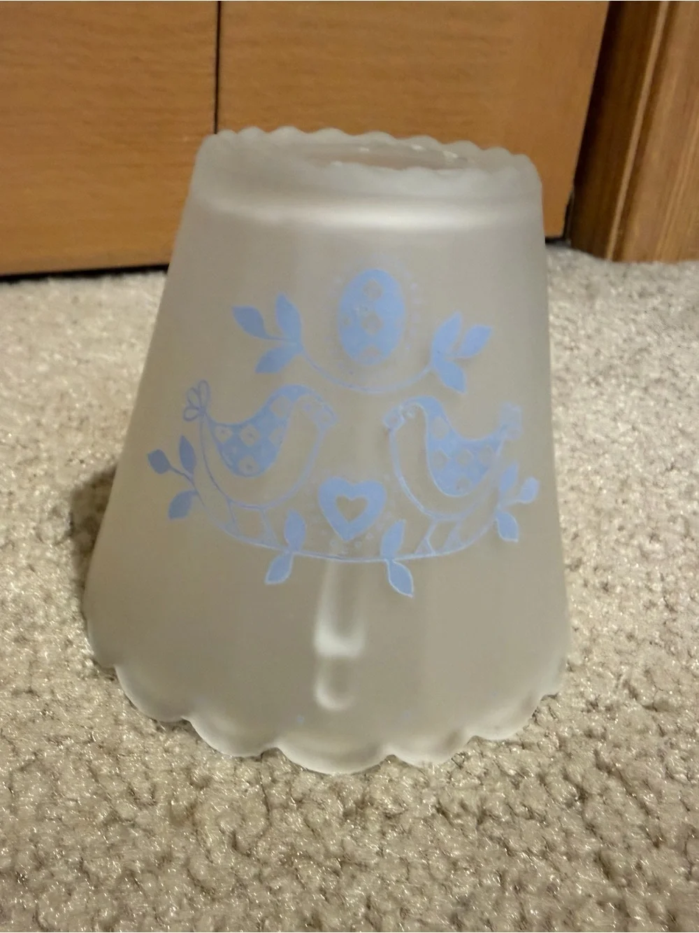 Vintage Frosted Glass Fairy lamp globe